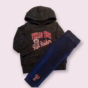 2/$15 Texas Tech red raiders outfit sweatshirt and pants 6-12 months